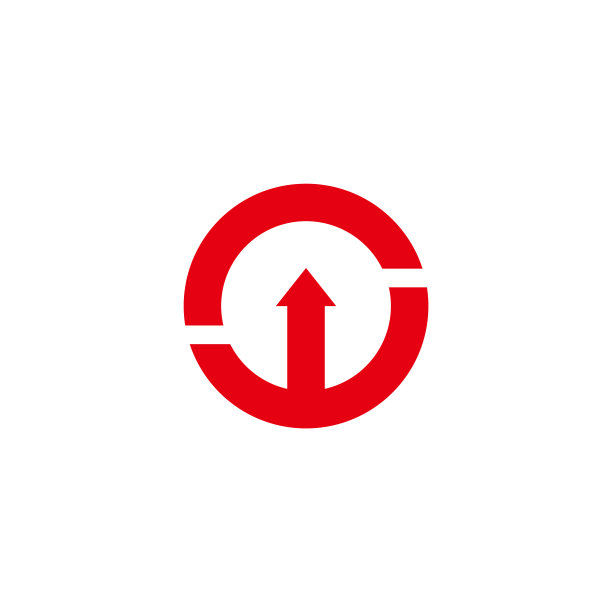向上箭头的简单运动设计Logo图片下载