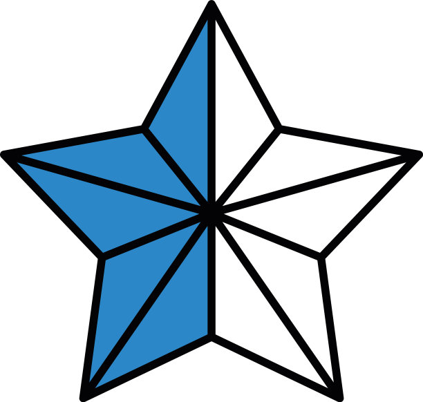 冬季星星图标设计图片下载