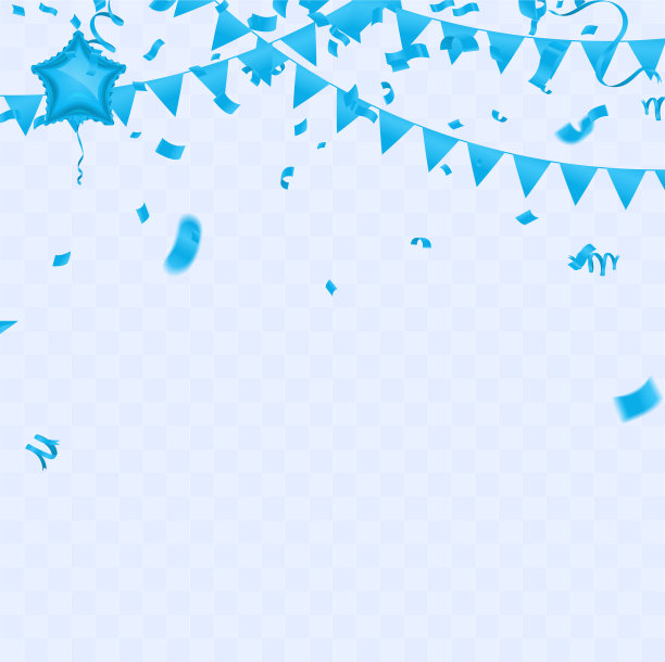 庆祝蓝色气球的背景图像图片下载