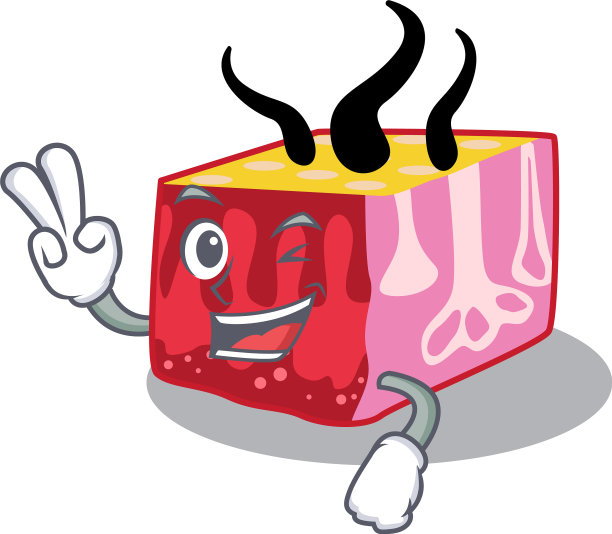 快乐皮肤卡通设计概念与两个手指图片下载