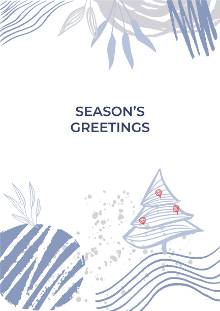 华丽的新年贺卡时尚创意图片下载