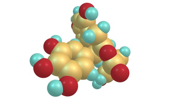 表没食子儿茶素没食子酸酯分子结构孤立于白色图片下载