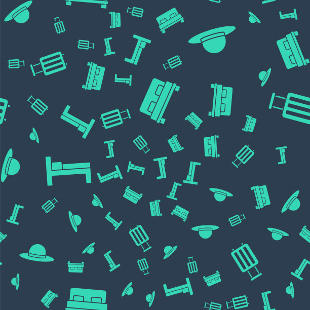 摆大床，典雅女子帽床和行李箱图片下载