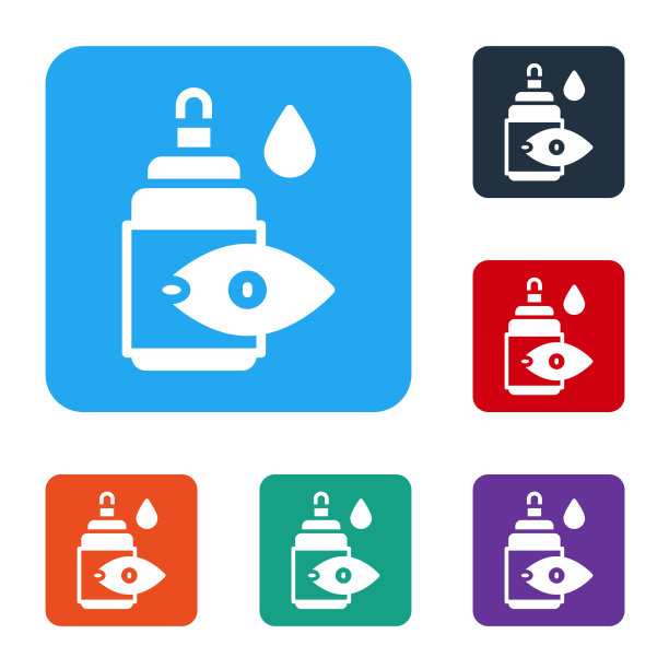 白色滴眼液瓶图标孤立在白色上图片下载