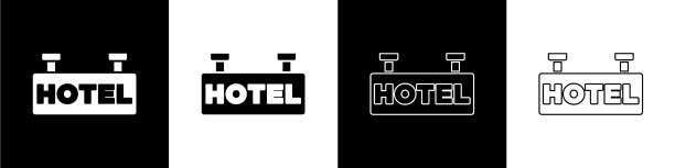 设置户外招牌广告与文字酒店图片下载