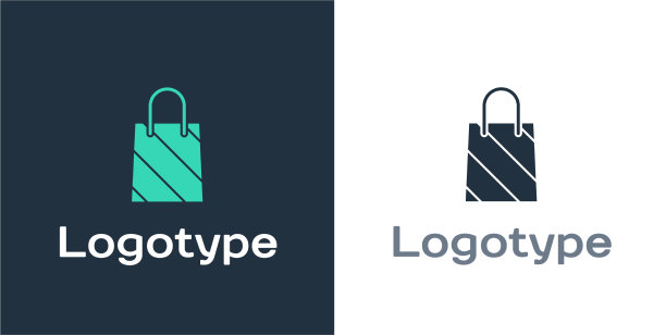 标志型圣诞纸袋的图标图片下载