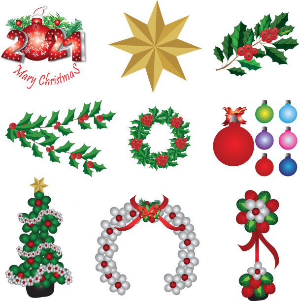 圣诞套装透明7图片下载