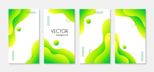 抽象液体绿色垂直故事模板的社交媒体。矢量背景的instagram高光图片下载