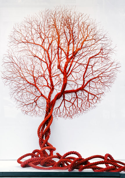 这棵树是用红绳子做的图片下载