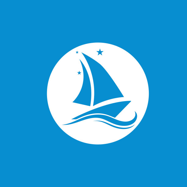 独桅船标志设计剪影传统帆船来自亚洲和非洲图片下载