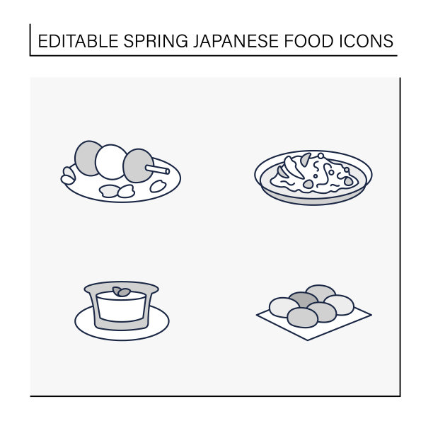 春季日本料理线套4套图片下载