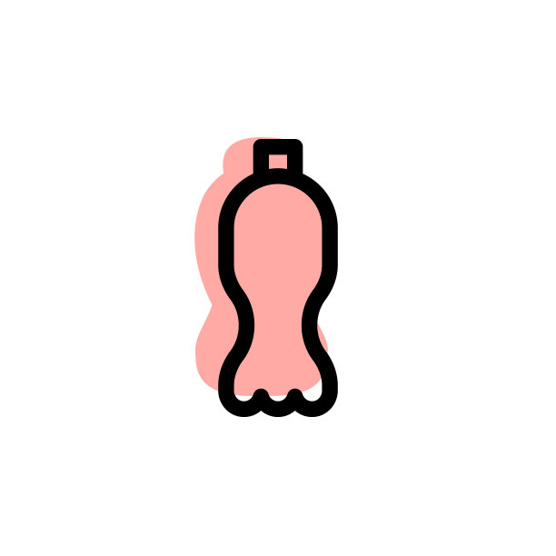 瓶子与颜色阴影矢量图标在玻璃饮料设置图片下载