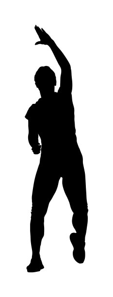 健身女教练进行锻炼训练图片下载