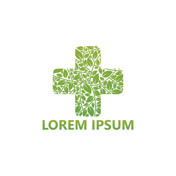 生态医疗标志模板设计矢量，标志，设计概念，创意符号，图标图片下载