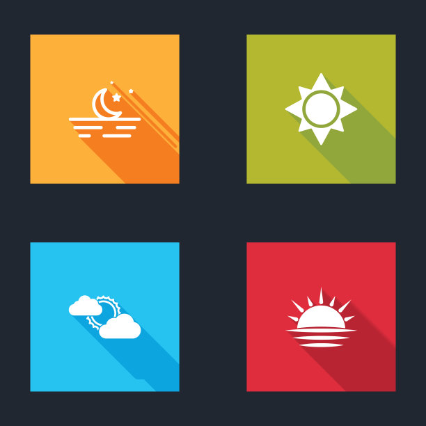 月亮和星星，太阳云，天气和日落图片下载