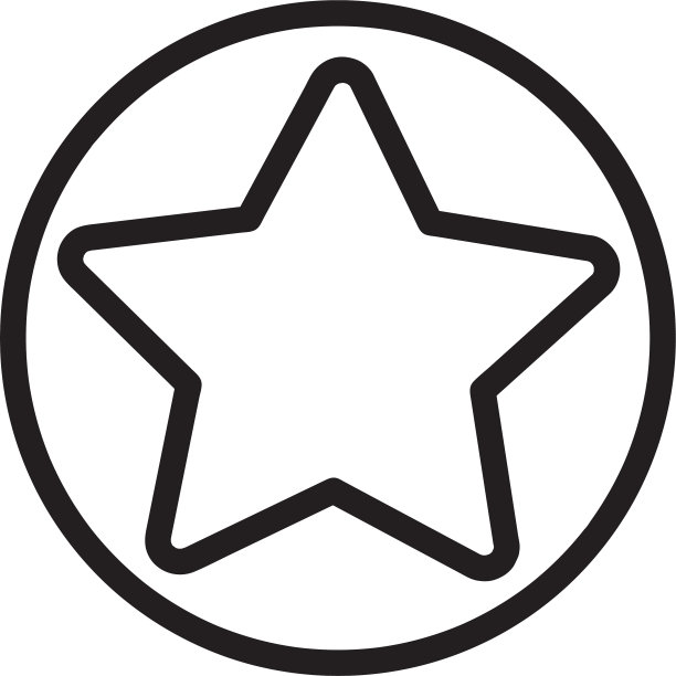 星星图标标志设计图片下载