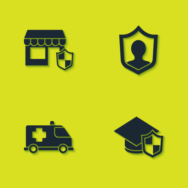 设置购物大楼与盾牌毕业帽图片下载