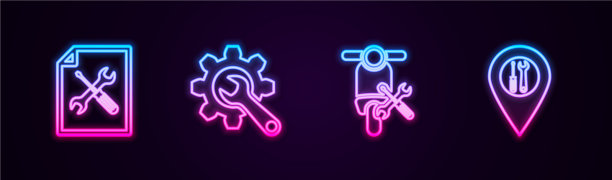 设置行文件文件服务扳手和齿轮图片下载