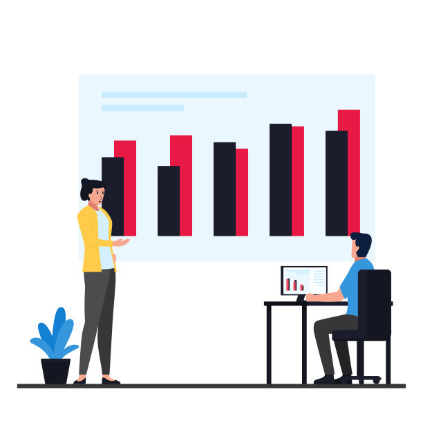 经理与员工讨论信息图表图片下载