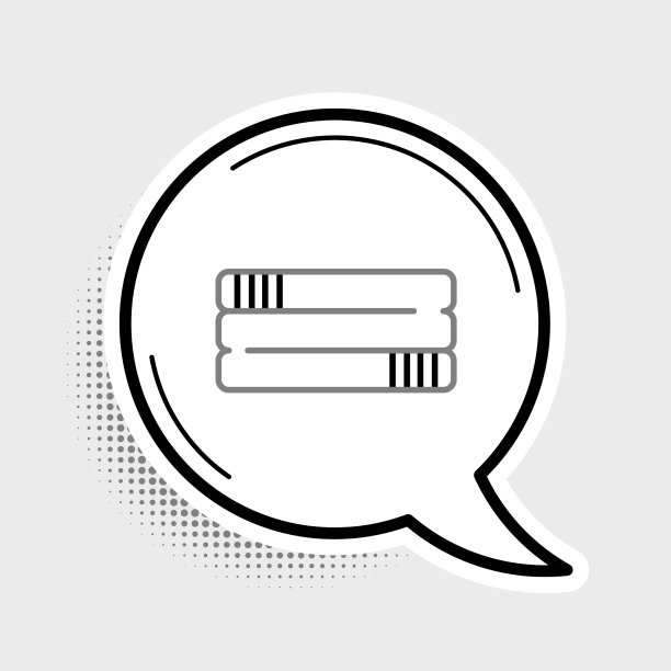 线毛巾堆栈图标孤立的灰色背景图片下载