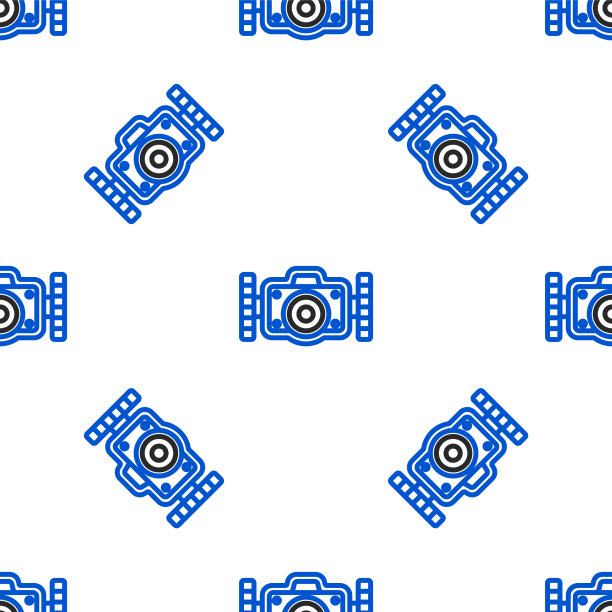 线摄影相机潜水员图标隔离无缝图片下载