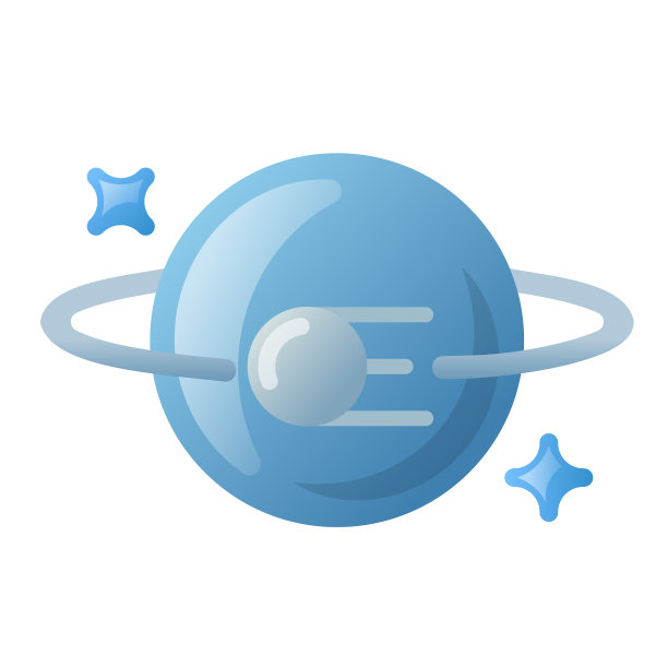 行星和人造卫星的图标图片下载