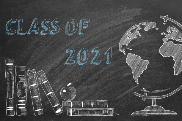 祝贺毕业生。2021级。黑板上的概念说明图片下载