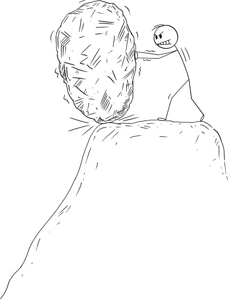 卡通人物在山或山推大图片下载