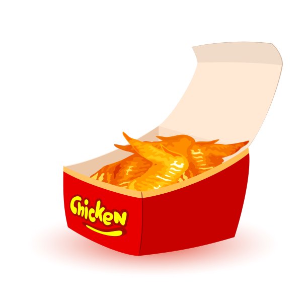 卡通炸鸡部件图片下载