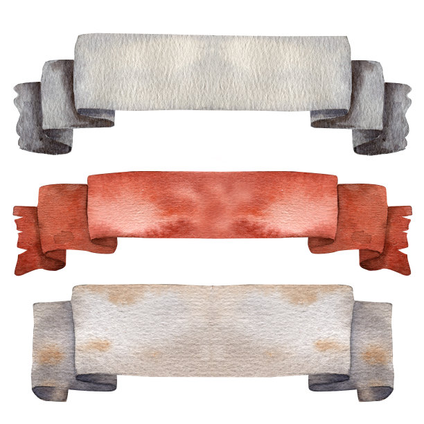 老纸说明。水彩纹理。古老的中世纪的滚动。手绘纸纹理。童话装饰横幅。名声边境。历史的手稿。水彩丝带。图片下载