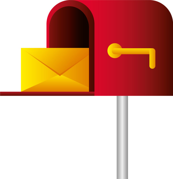 邮政服务邮箱用信封寄信图片下载