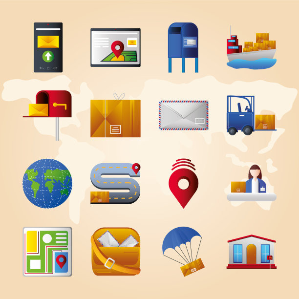邮政服务设置图标在线跟踪订单图片下载