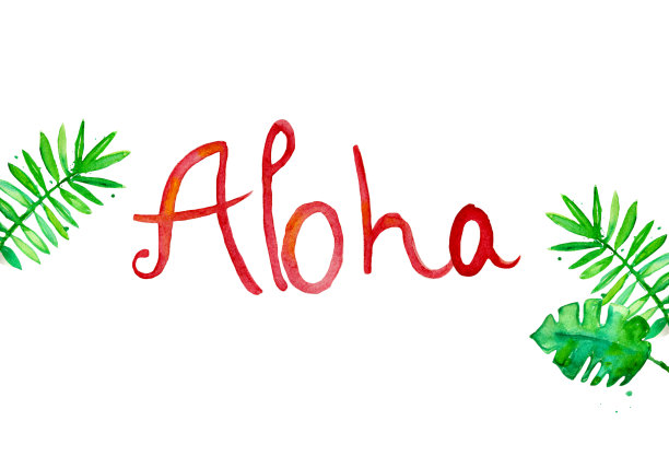 阿罗哈短信夏威夷欢迎信息图片下载
