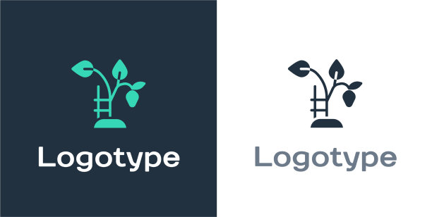 标志型草莓灌木与浆果的图标图片下载