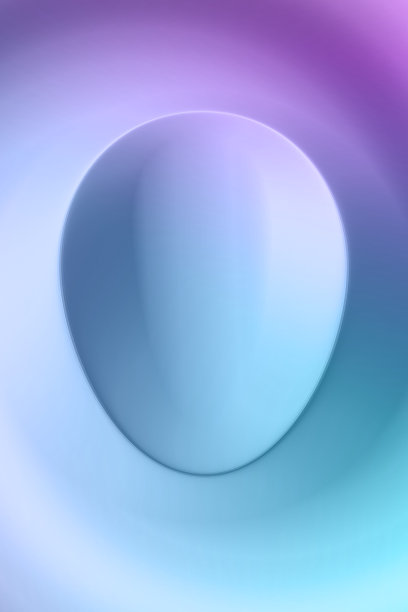 蓝色紫色蛋形流体梯度抽象图形时尚海报背景图片下载