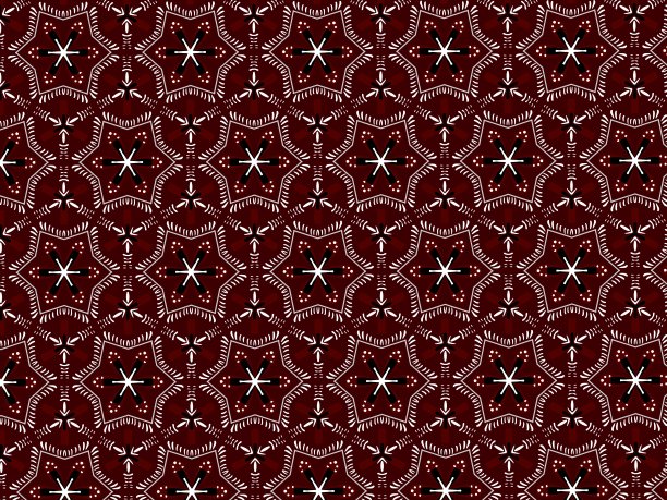 Maroon ajrak块印刷抽象几何块图案的纺织品设计背景墙纸瓷砖装饰与棕色白色和黑色的颜色。图片下载