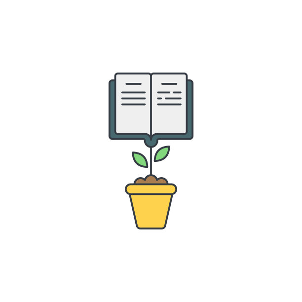 长书图标颜色线轮廓标志线性图片下载