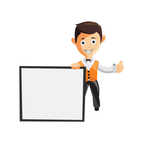 人物工作布厨师服务员衣服空白图片下载