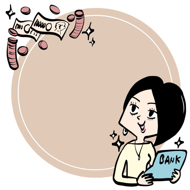 一个看到银行存折很高兴的女人图片下载