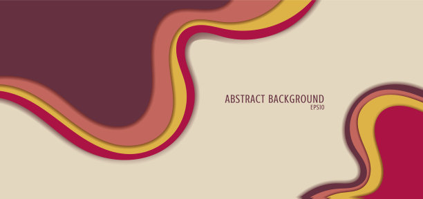 抽象背景粉红色和黄色流体形状图片下载