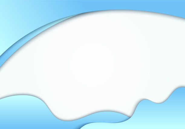 抽象的蓝色流体形状与弯曲的头部图片下载