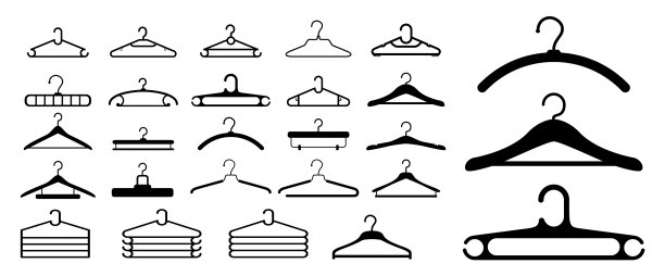 把衣架或衣架分开放置图片下载