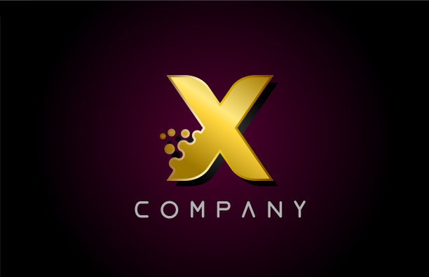 X金金字母logo图标创意字母图片下载