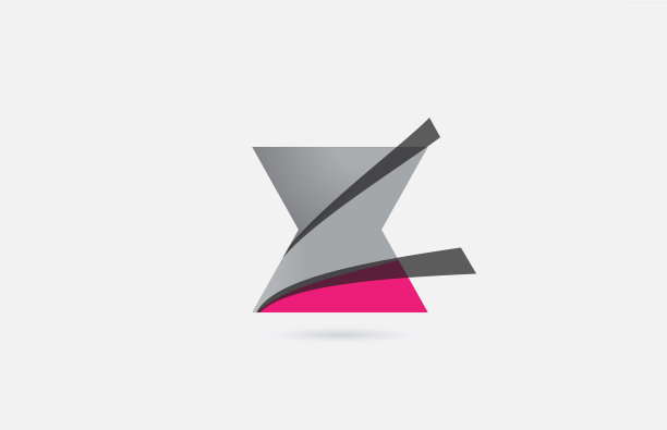 粉灰色x字母标志图标图片下载