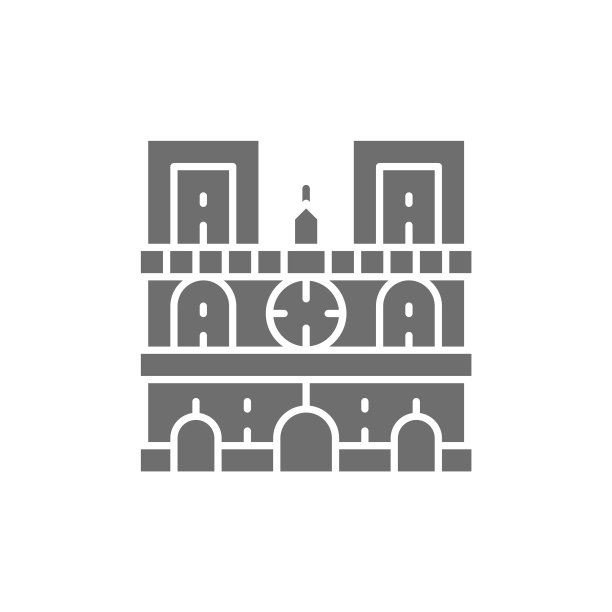 法国巴黎圣母院地标图片下载