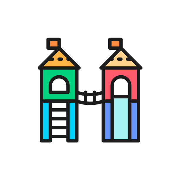 儿童娱乐综合塔城堡和图片下载