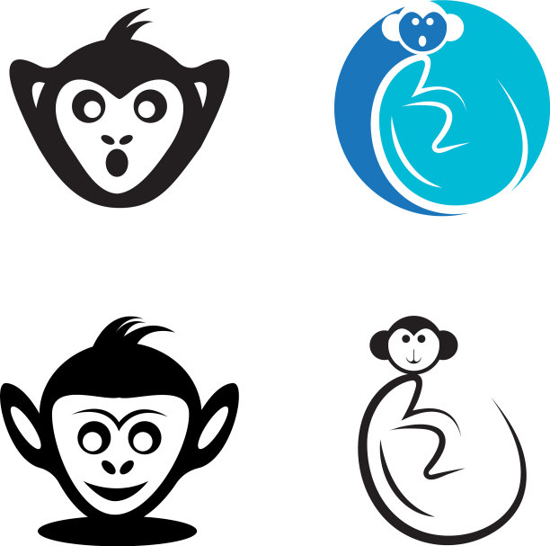 猴子的标志图片下载