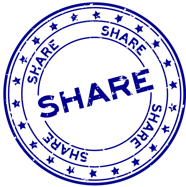 垃圾蓝分享字与星图标轮图片下载