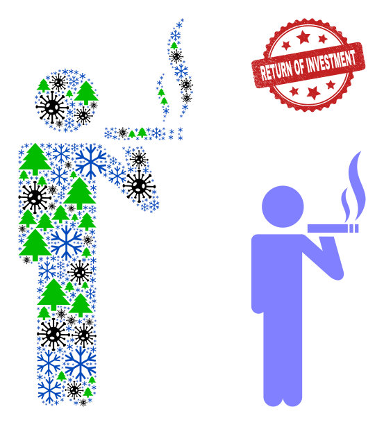 回报投资危难水印和烟枪图片下载