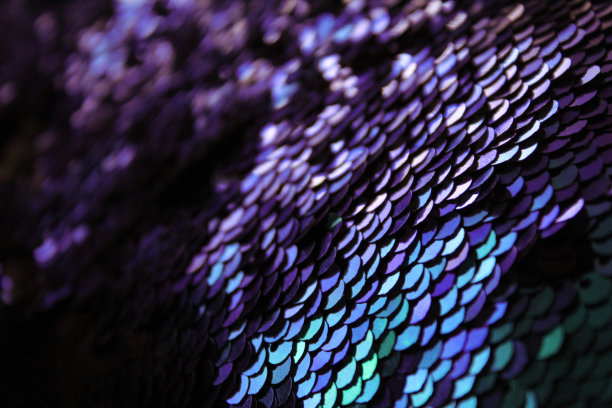 美人鱼色亮片在亮片织物上图片下载